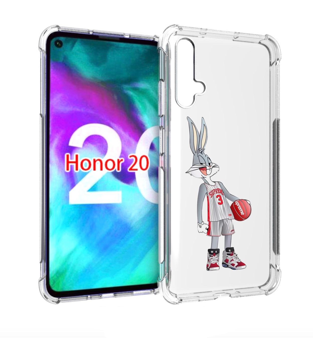 

Чехол бампер MyPads заяц-баскетболист женский для Honor 2, Прозрачный, Tocco