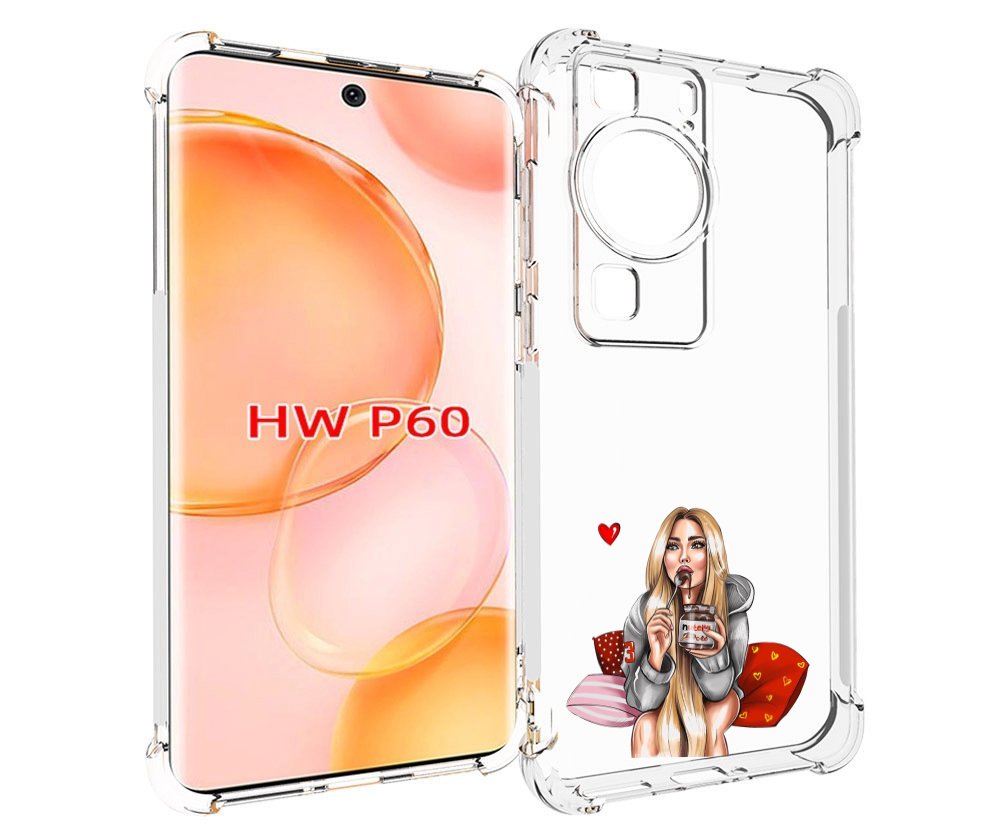 

Чехол MyPads любительница-нутеллы женский для Huawei P60, Tocco