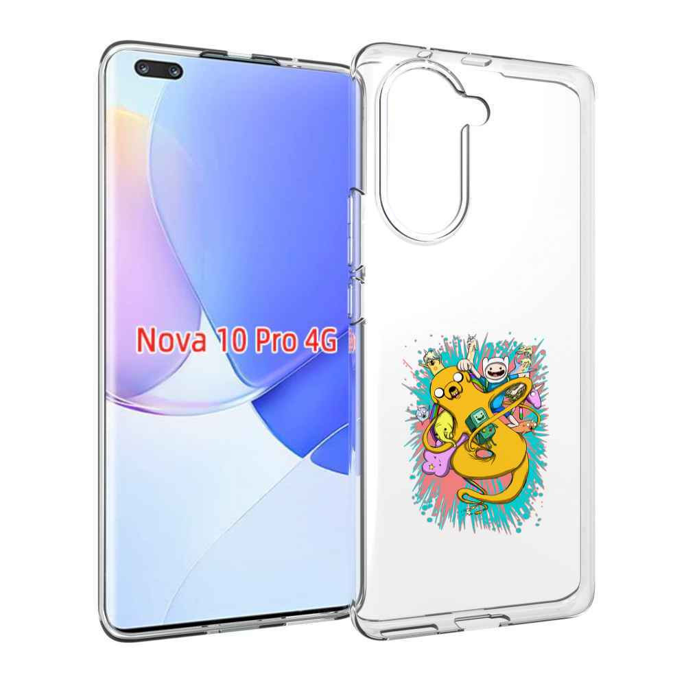 Чехол MyPads время приключений рисунок для Huawei Nova 10 Pro противоударный