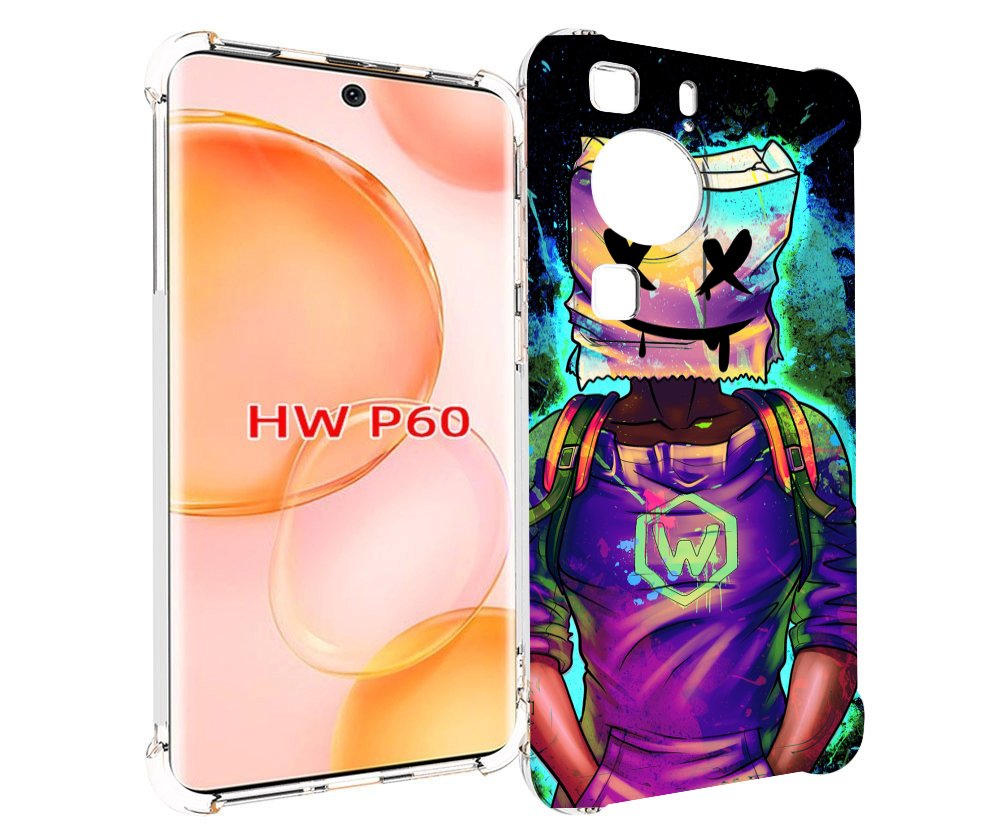

Чехол MyPads маршмеллоу-глитч для Huawei P60, Tocco