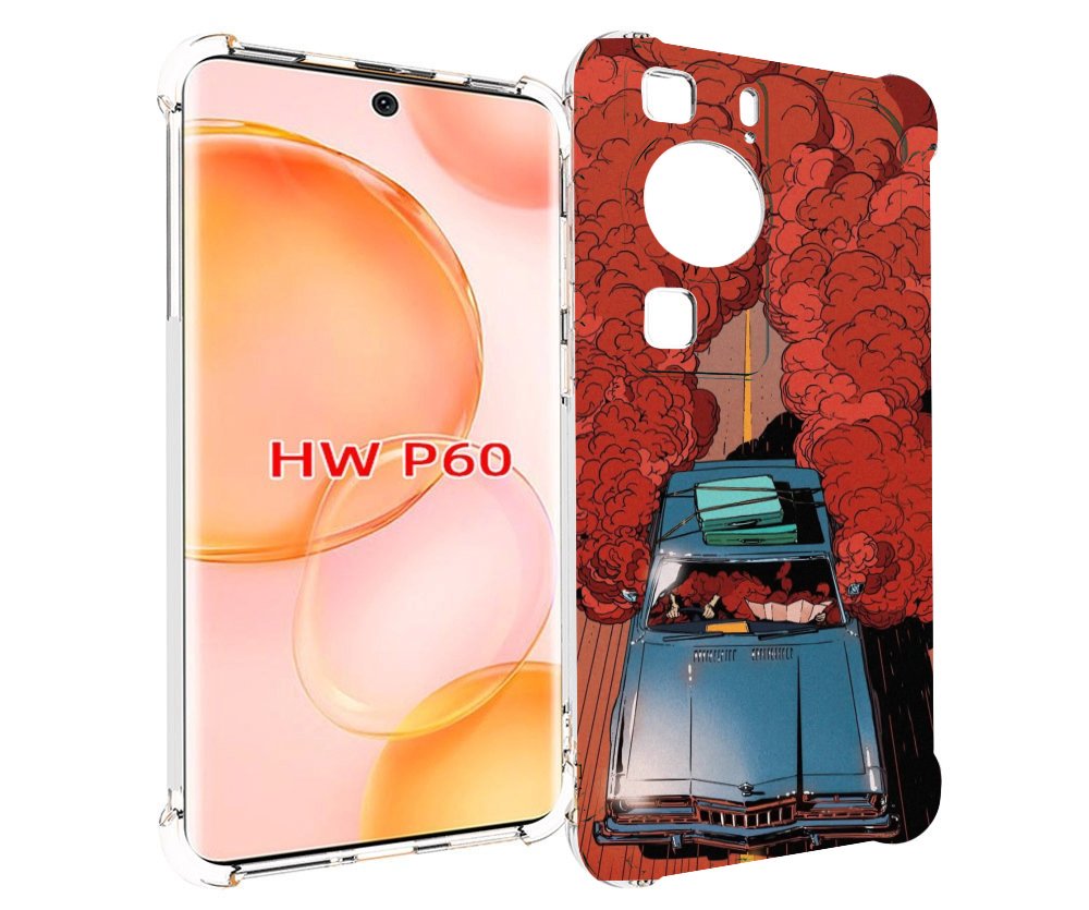 

Чехол MyPads машина мчится с дымком для Huawei P60, Tocco