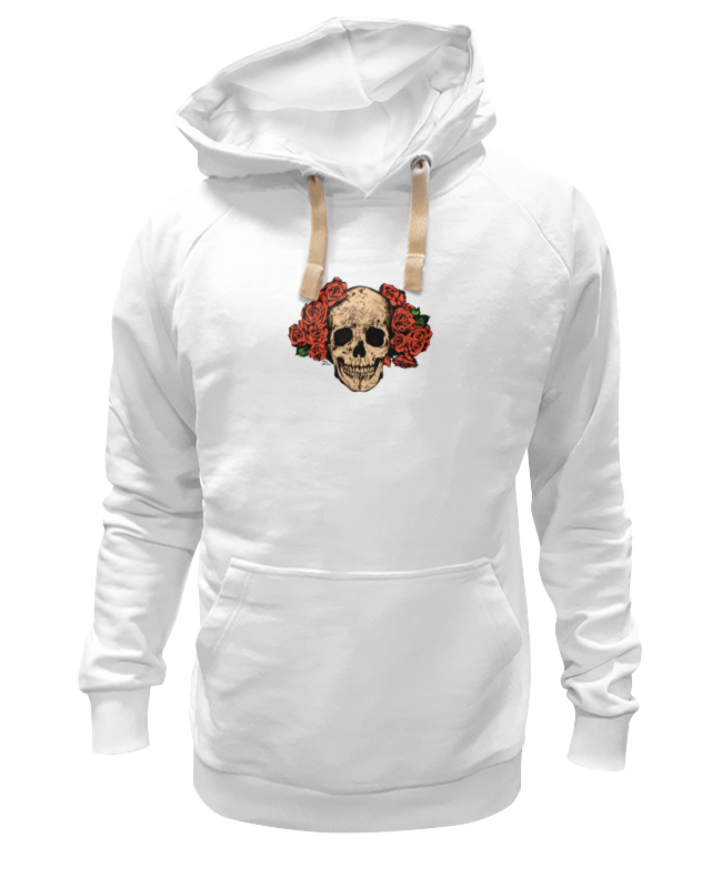 

Худи унисекс Printio Mrs. skull белое S, Белый, Mrs. skull
