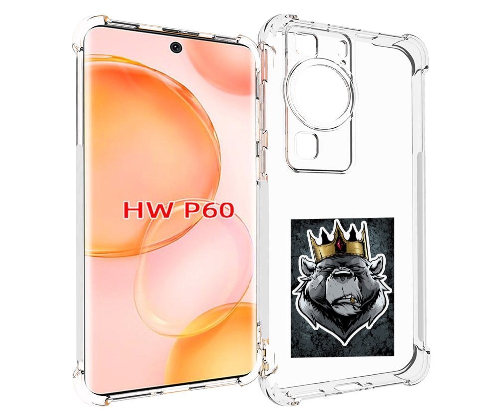 

Чехол MyPads медведь с короной для Huawei P60, Tocco