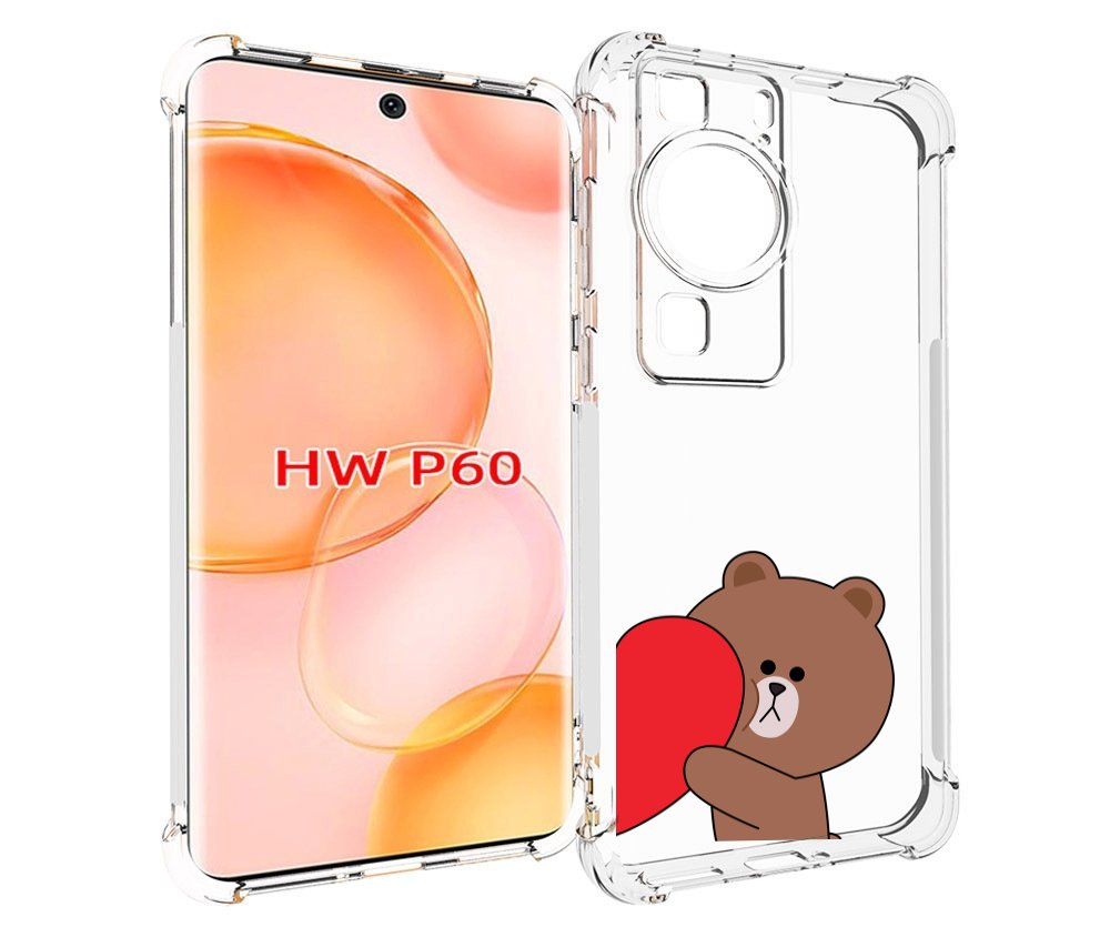 Чехол MyPads медвежонок детский для Huawei P60