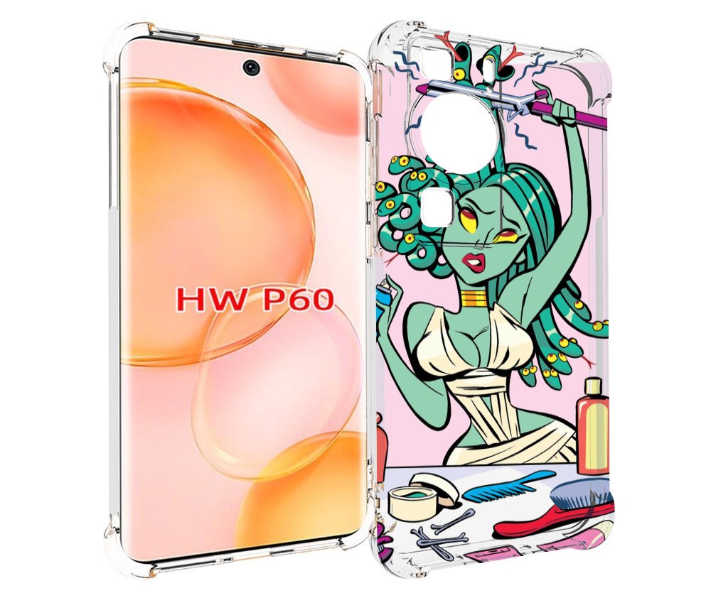 

Чехол MyPads медуза расчесывается женский для Huawei P60, Tocco
