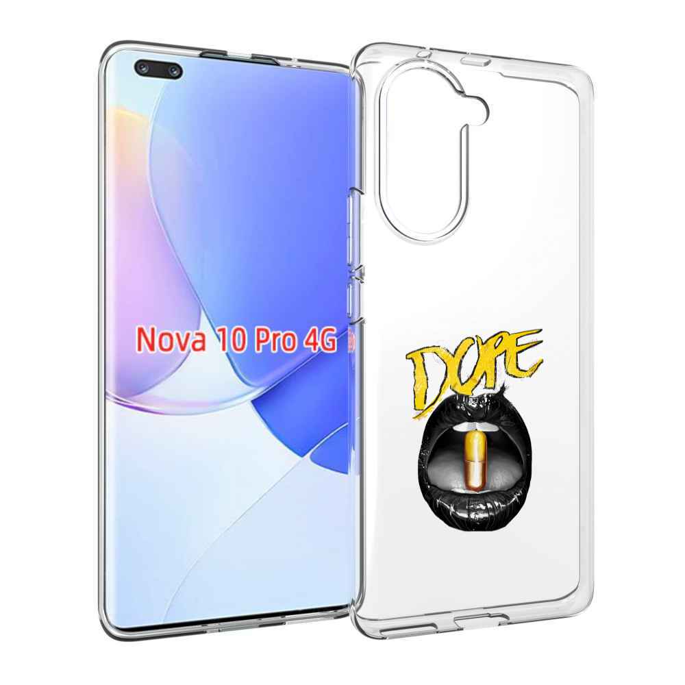 Чехол MyPads губы для Huawei Nova 10 Pro противоударный