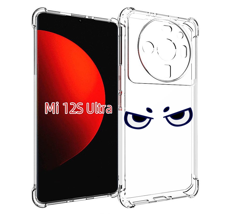 

Чехол MyPads злые-глазки для Xiaomi 12S Ultra, Прозрачный, Tocco