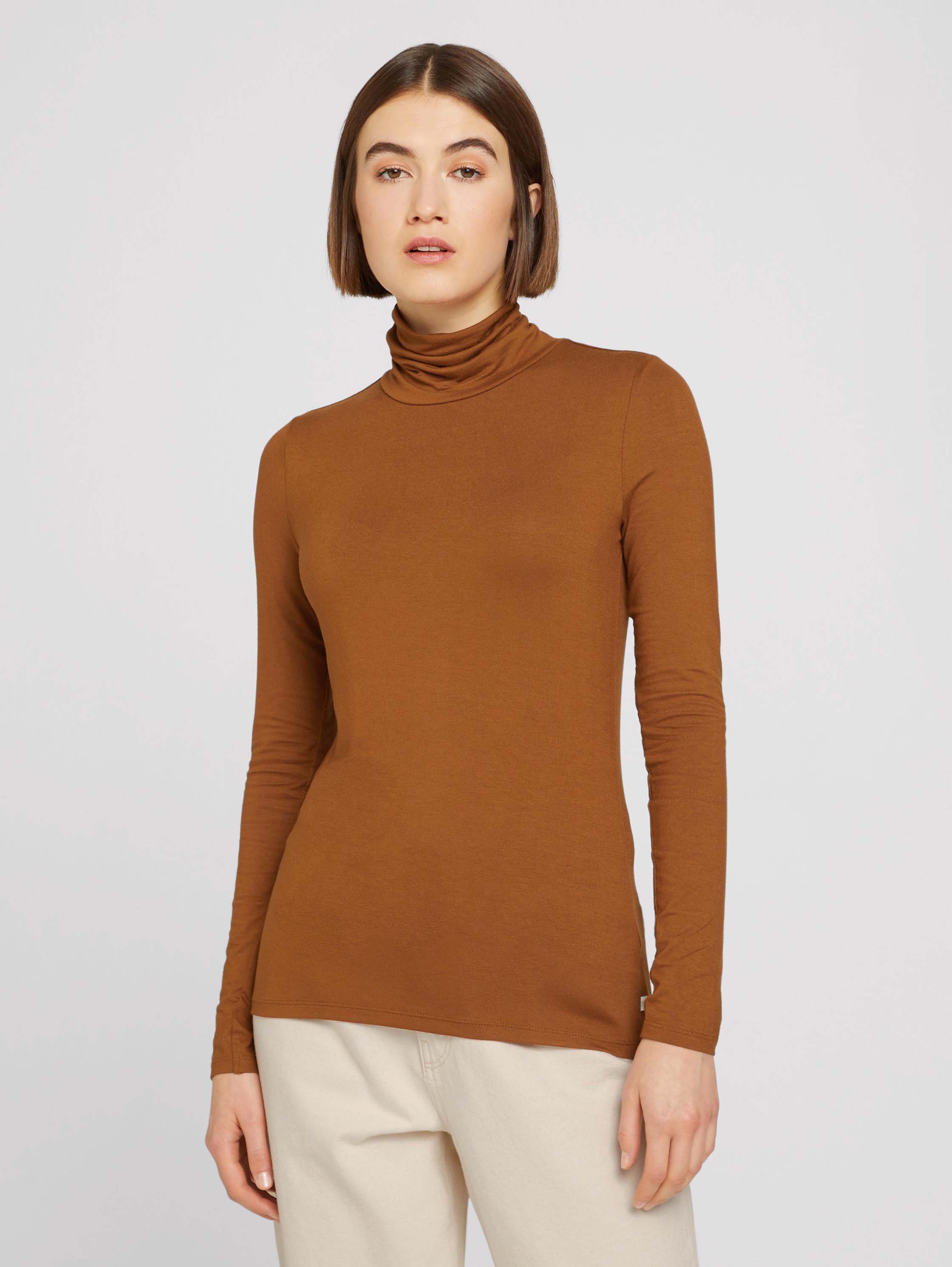 

Водолазка женская TOM TAILOR 1027238 коричневая XL, 1027238