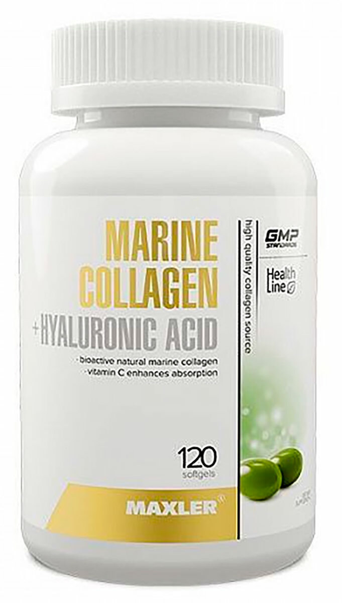 Коллаген и гиалуроновая кислота MAXLER Marine Collagen Complex капсулы 120 шт.