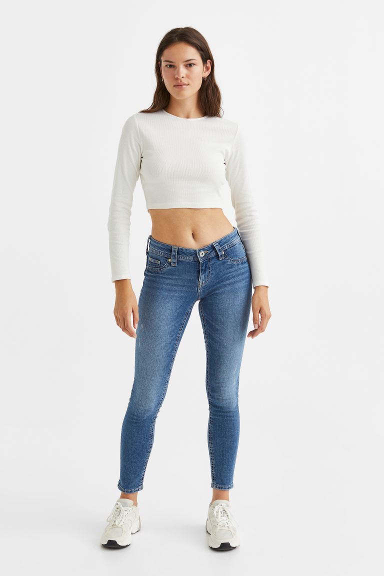 

Джинсы женские H&M 1069399002 синие 32 (доставка из-за рубежа), Синий, 1069399002