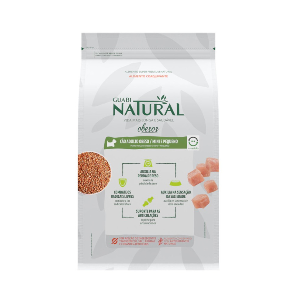 Сухой корм для собак Guabi Natural Dog, для малых порд, цыпленок  и рис, 1,5 кг