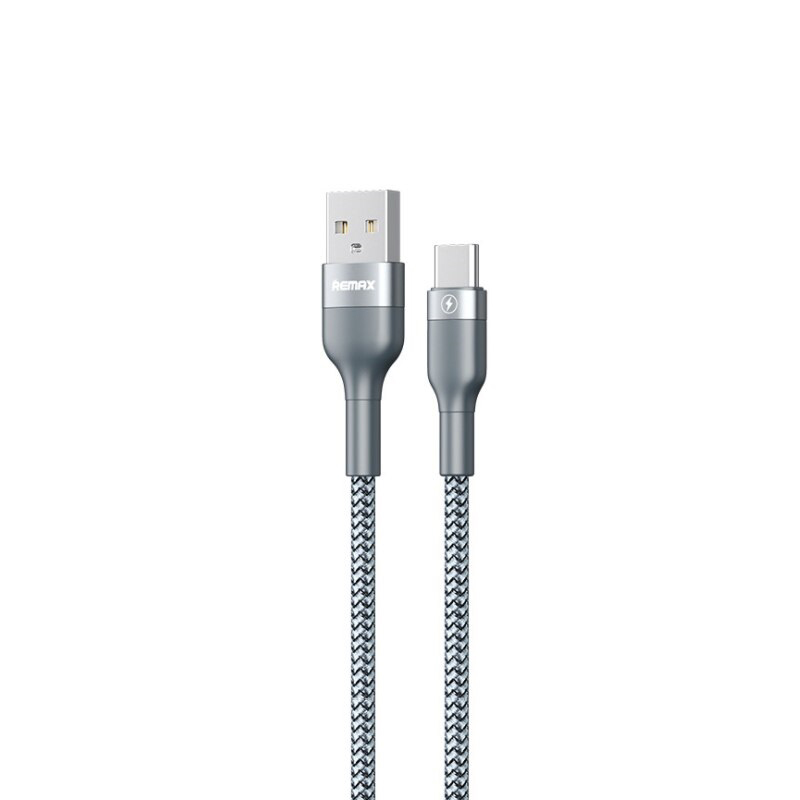 

Кабель USB REMAX Sury 2 RC-173a Type-C, QC 3.0, 5A, 1м, нейлон (серебро), RC-173a
