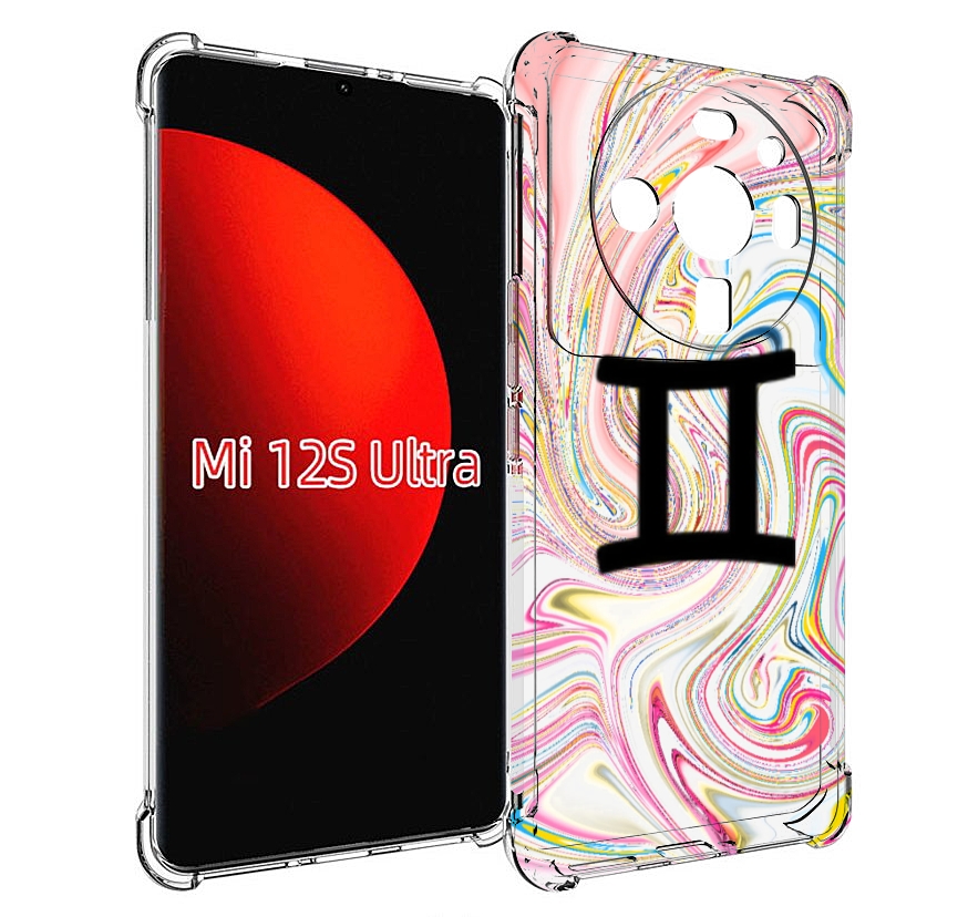 

Чехол MyPads знак зодиака близнецы 2 для Xiaomi 12S Ultra, Прозрачный, Tocco