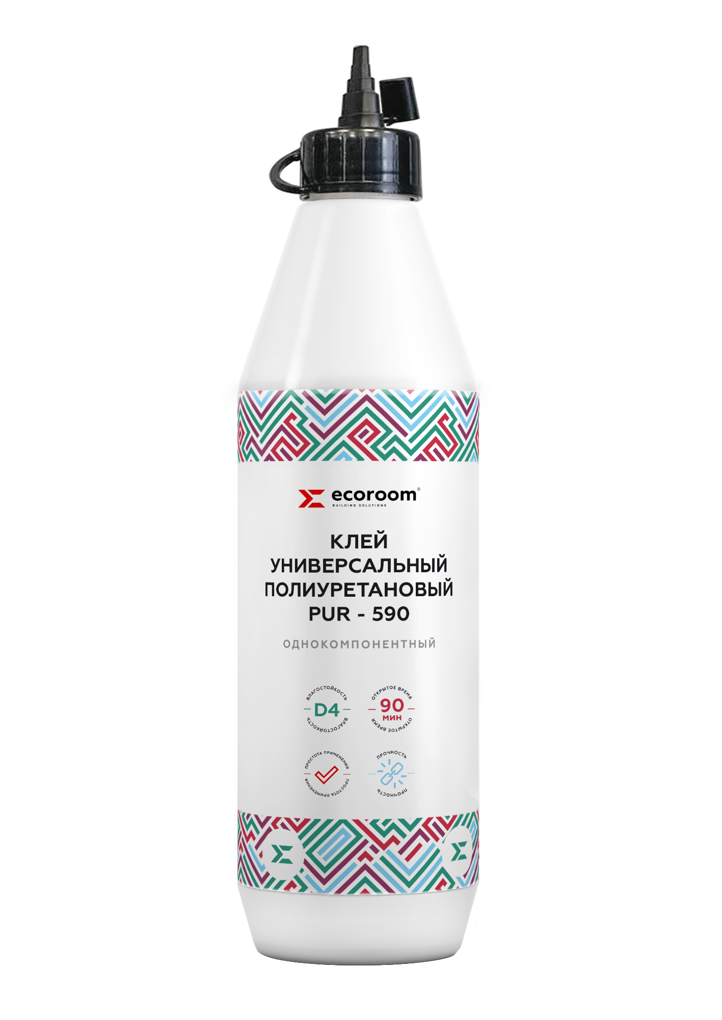 

Клей ECOROOM полиуретановый универсальный 1K PUR-590, 0,5кг