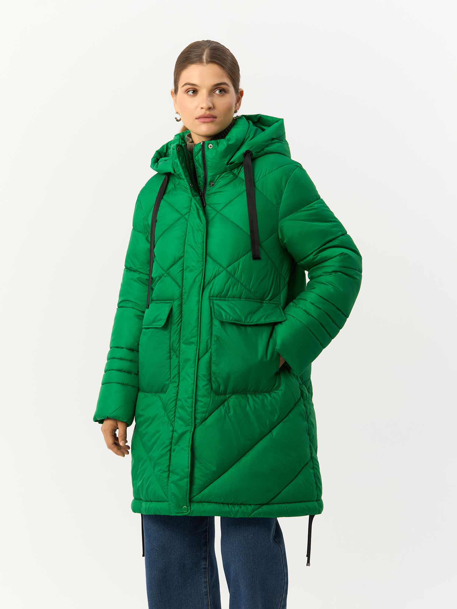 

Куртка женская Gerry Weber 250232-31193 зеленая 44, Зеленый, 250232-31193