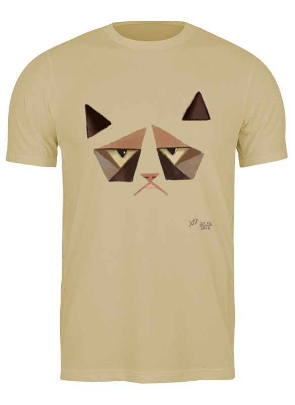 

Футболка мужская Printio Сердитый котик / grumpy cat (art nouveau) бежевая S, Бежевый, Сердитый котик / grumpy cat (art nouveau)