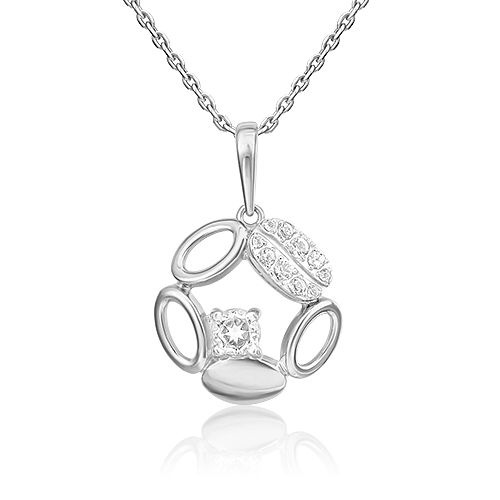 фото Подвеска из белого золота с топазом platina jewelry 03-3321-00-201-1120