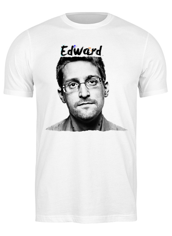 

Футболка мужская Printio Edward snowden белая S, Белый, Edward snowden