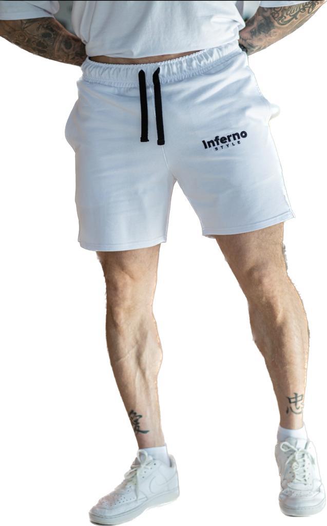 Спортивные шорты мужские INFERNO style Ш-007-001 белые 3XL