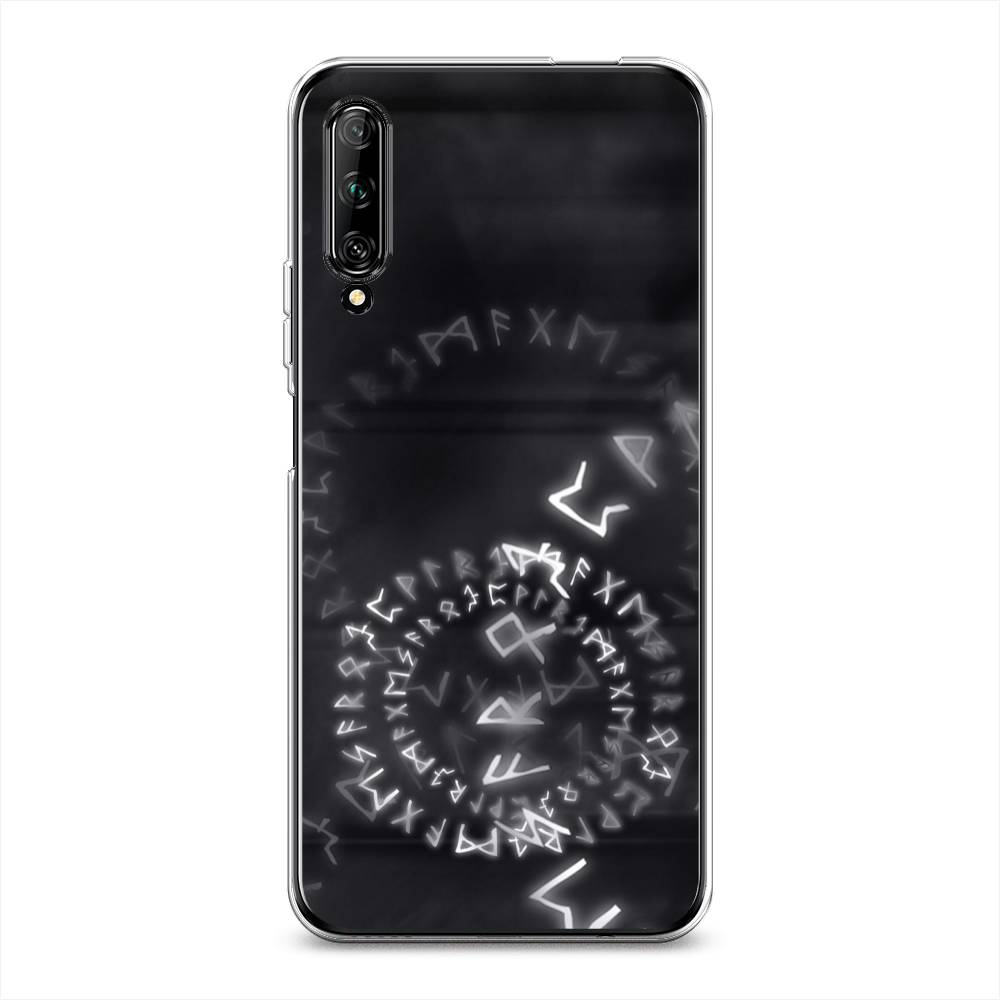

Чехол на Huawei Y9s "Руны", Серый;черный, 611150-3