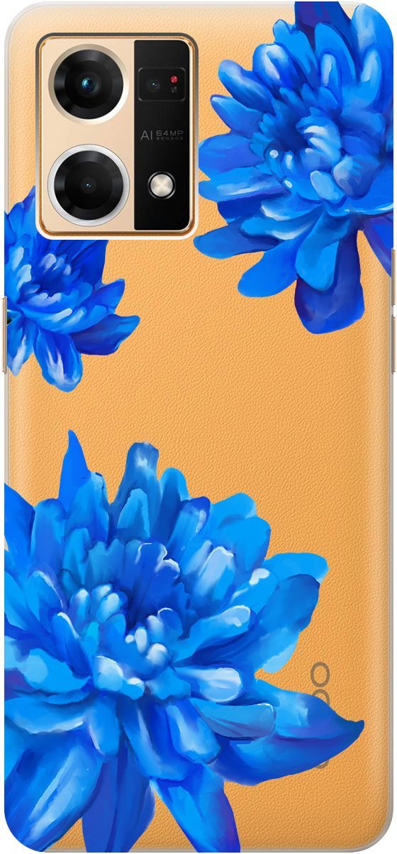 Силиконовый чехол на OPPO Reno7 с 3D принтом 
