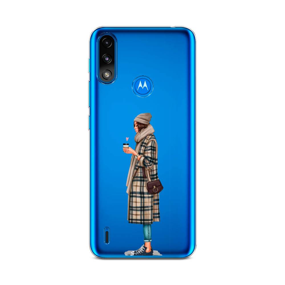 

Чехол на Lenovo K13/Motorola Moto E7 Power "Утренний кофе", Коричневый;бежевый, 242450-6