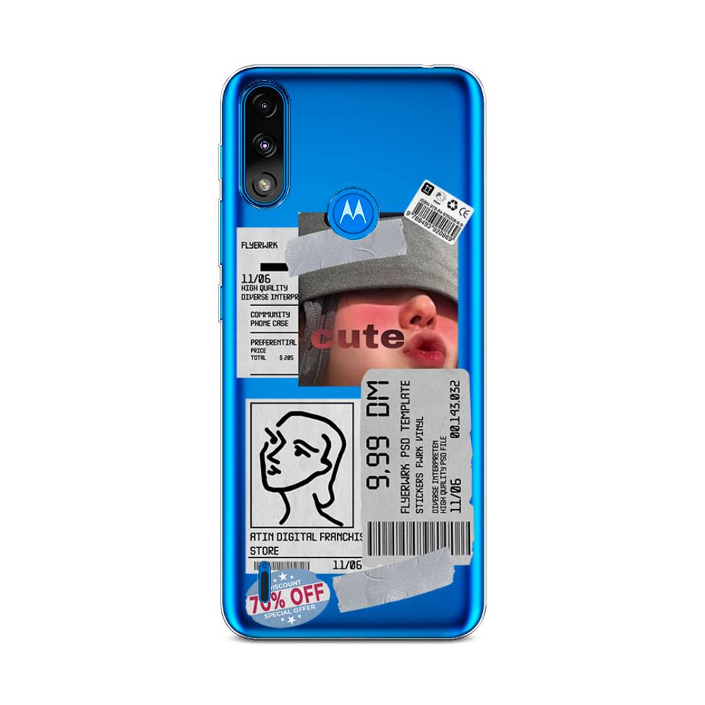 

Чехол на Lenovo K13 "Cute girl collage", Розовый;серый;голубой, 242450-6