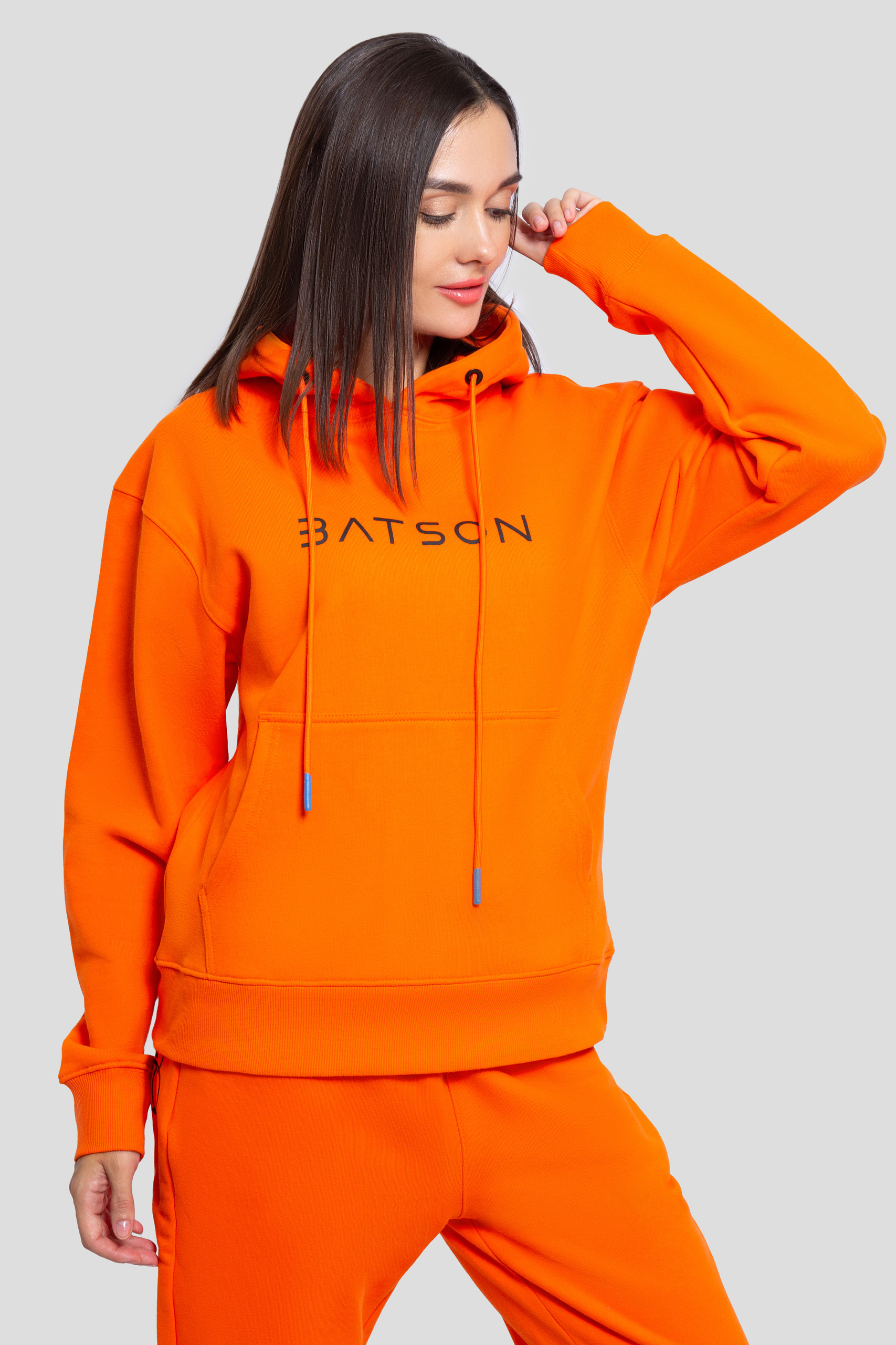 Худи женское BATSON QR EVERY UNI W оранжевое L