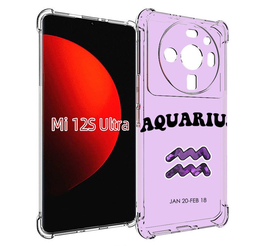 

Чехол MyPads знак зодиака водолеи 4 для Xiaomi 12S Ultra, Прозрачный, Tocco
