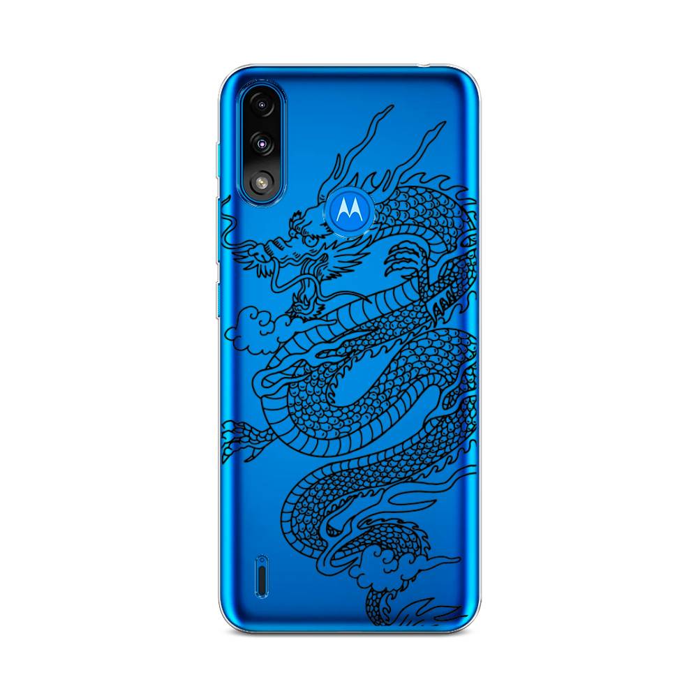 

Чехол на Lenovo K13 "Большой китайский дракон", Черный;серый, 242450-1