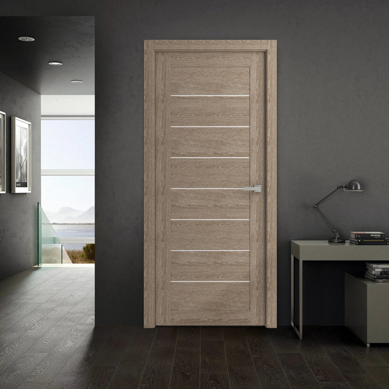 

Межкомнатная дверь ВДК ЭКО Simple 227,дуб шенон, 80x200, КОМПЛЕКТ, ЭКО Simple 227