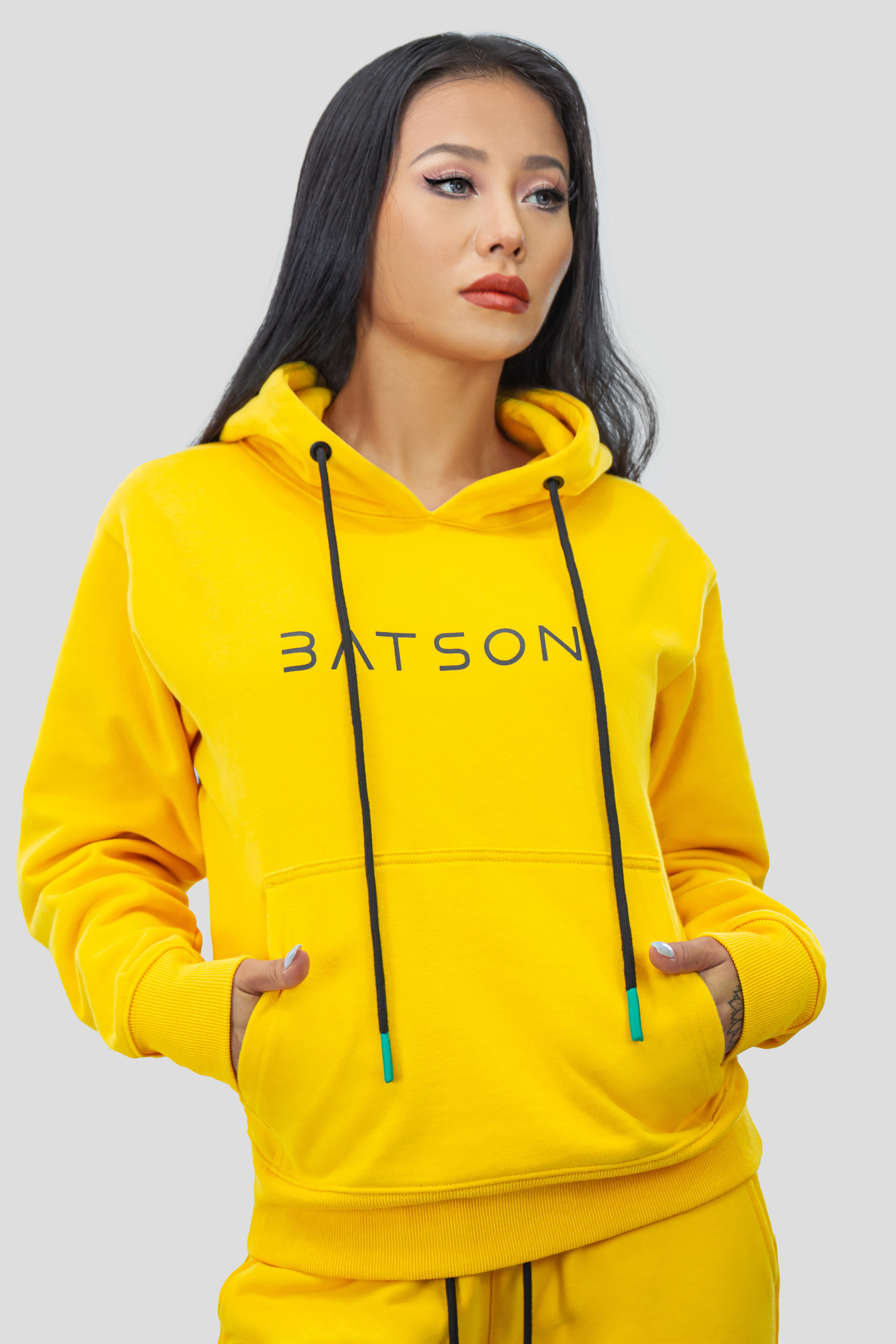 фото Худи женское batson qr every uni w желтое xs