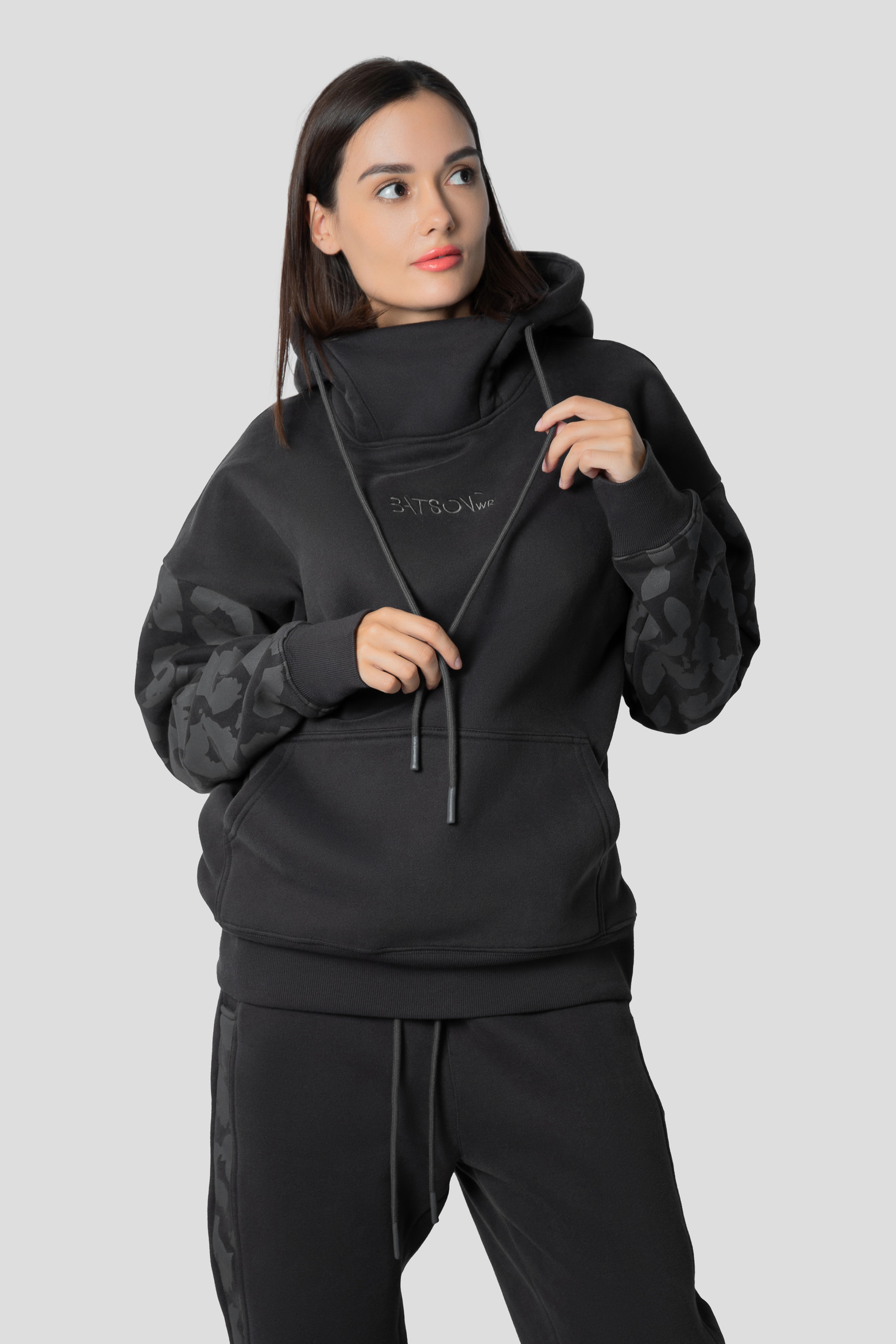 Худи женское BATSON LEO W черное L