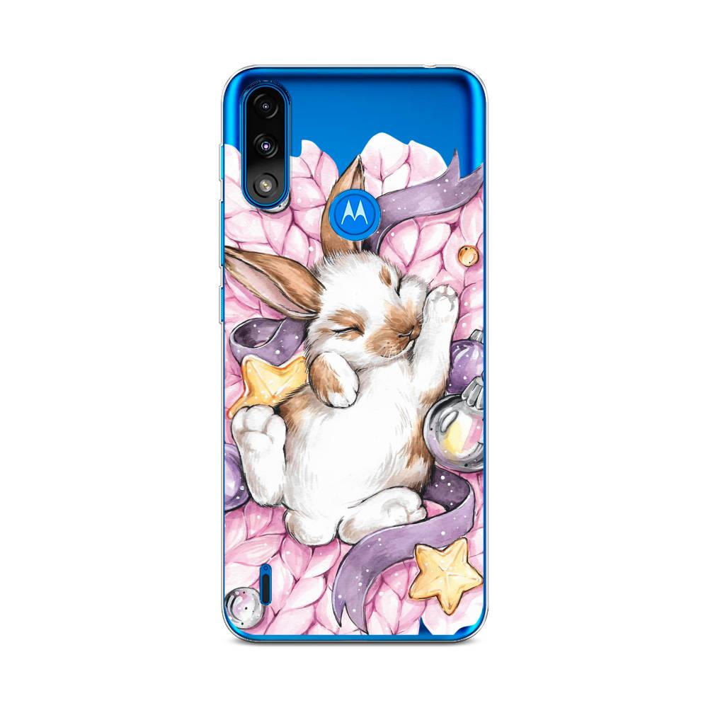 

Чехол на Lenovo K13 "Кролик спит", Розовый;белый, 242450-5