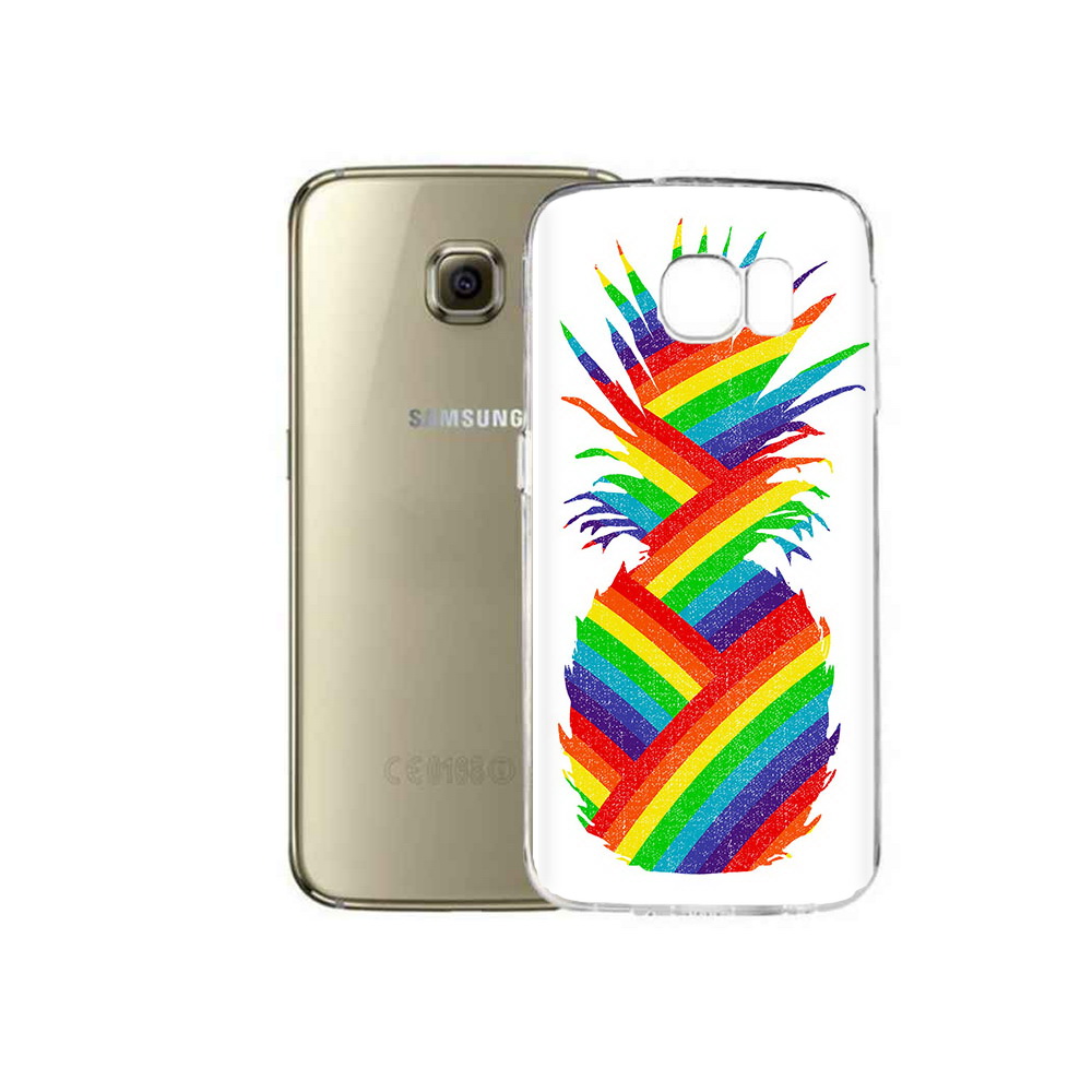 

Чехол MyPads Tocco для Samsung Galaxy C5 Pro радужный ананас (PT61139.577.566), Прозрачный, Tocco