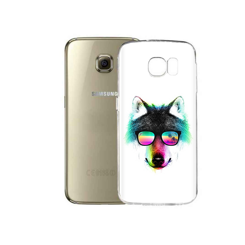 

Чехол MyPads Tocco для Samsung Galaxy C5 Pro радужный волк (PT61139.577.567), Прозрачный, Tocco