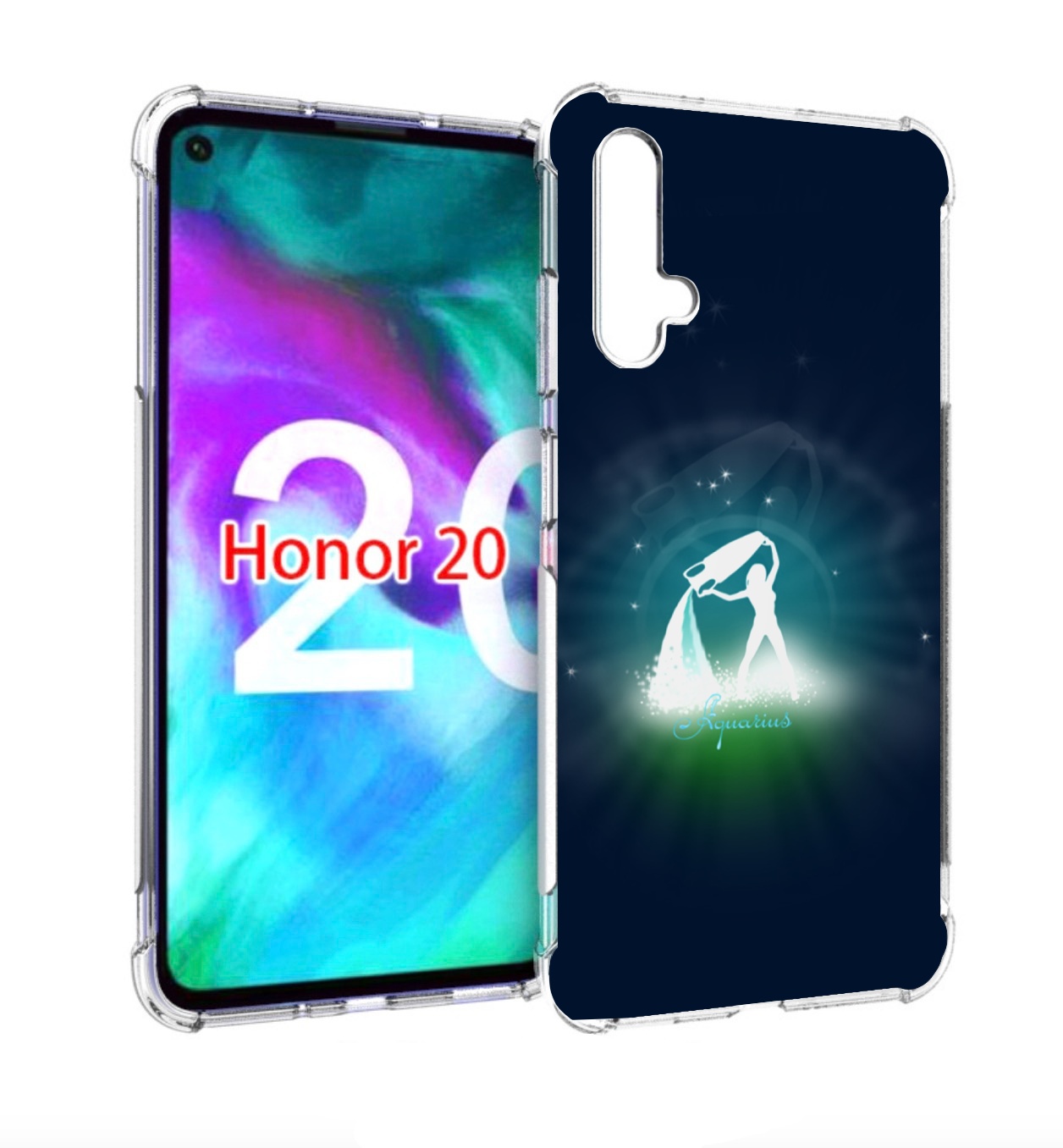 

Чехол бампер MyPads знак зодиака водолеи 1 для Honor 20, Прозрачный, Tocco