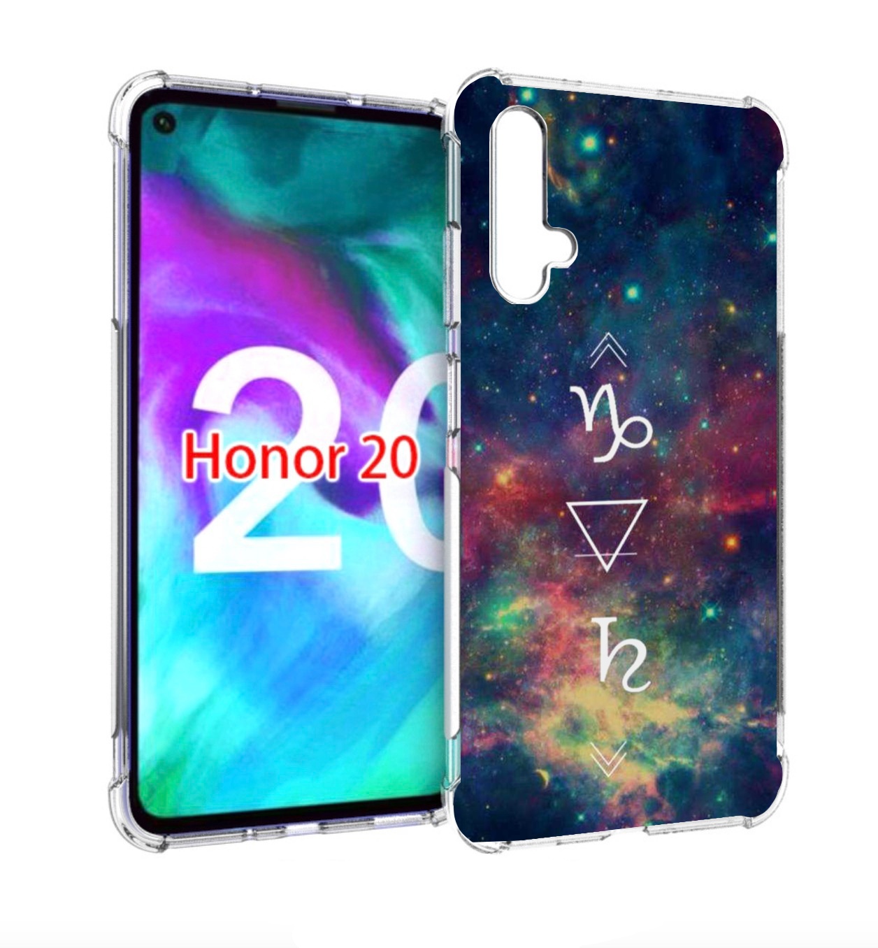 

Чехол бампер MyPads знак зодиака козерог 5 для Honor 20, Прозрачный, Tocco