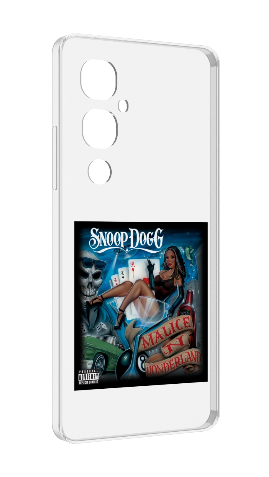 

Чехол MyPads Snoop Dogg MALICE N WONDERLAND для Tecno Pova 4 Pro, Прозрачный, Tocco