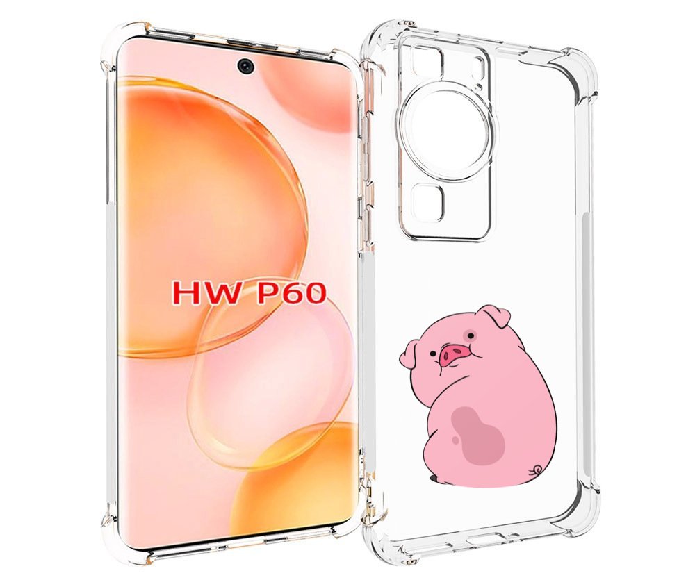 

Чехол MyPads милый-поросенок детский для Huawei P60, Tocco