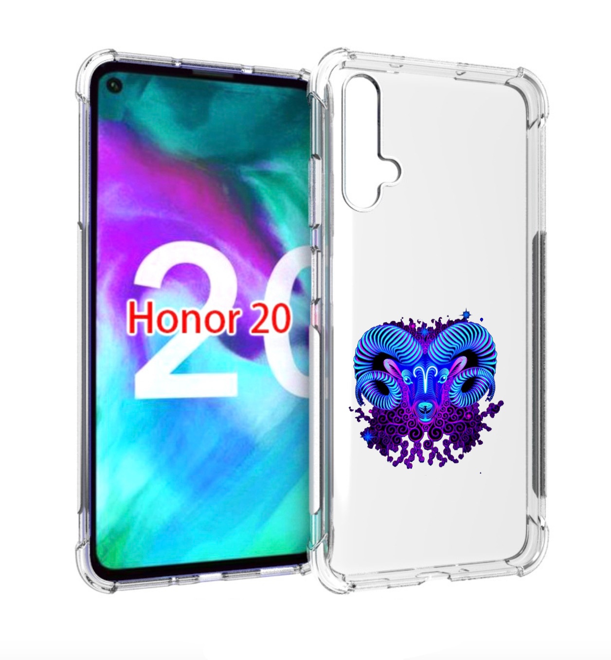 

Чехол бампер MyPads знак зодиака овен 2 для Honor 20 Honor, Прозрачный, Tocco