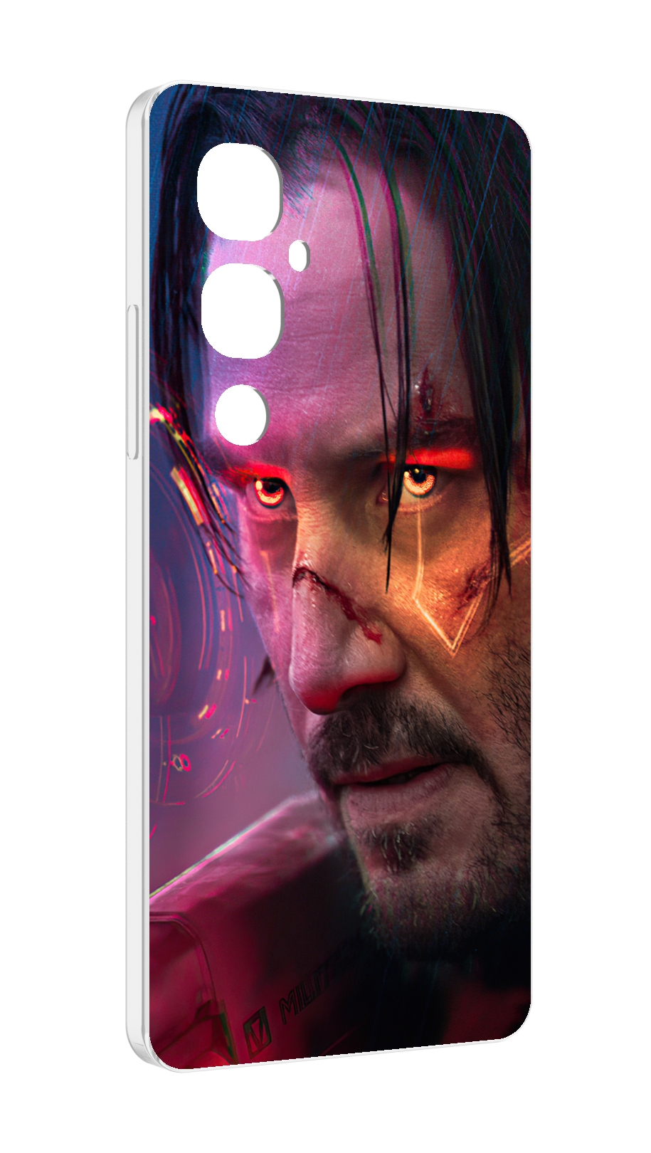 

Чехол MyPads cyberpunk 2077 Джонни Сильверхенд для Tecno Pova 4 Pro, Прозрачный, Tocco