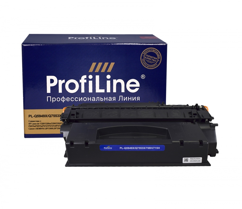 

Картридж ProfiLine Q5949X/Q7553X/715H черный, с ЧИПОМ, увеличенный ресурс, для лазерного п