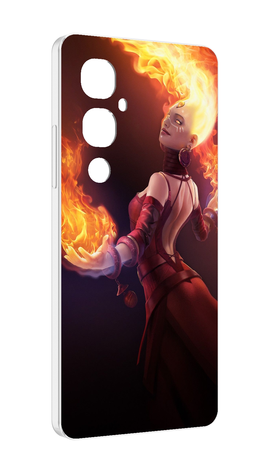 

Чехол MyPads dota 2 Lina для Tecno Pova 4 Pro, Прозрачный, Tocco