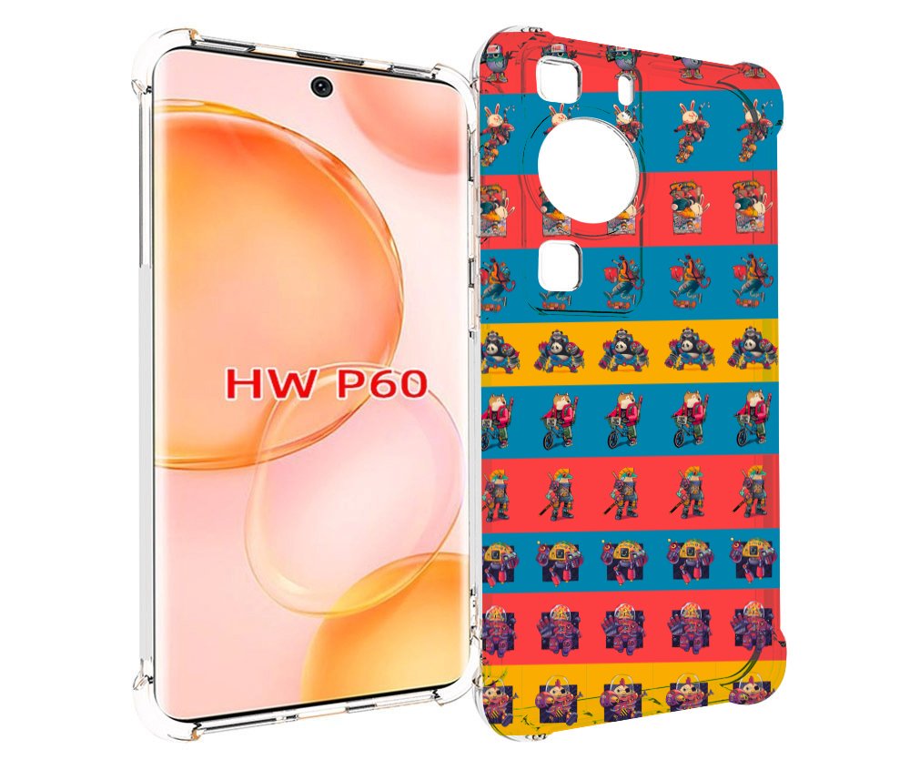 Чехол MyPads много стикеров для Huawei P60