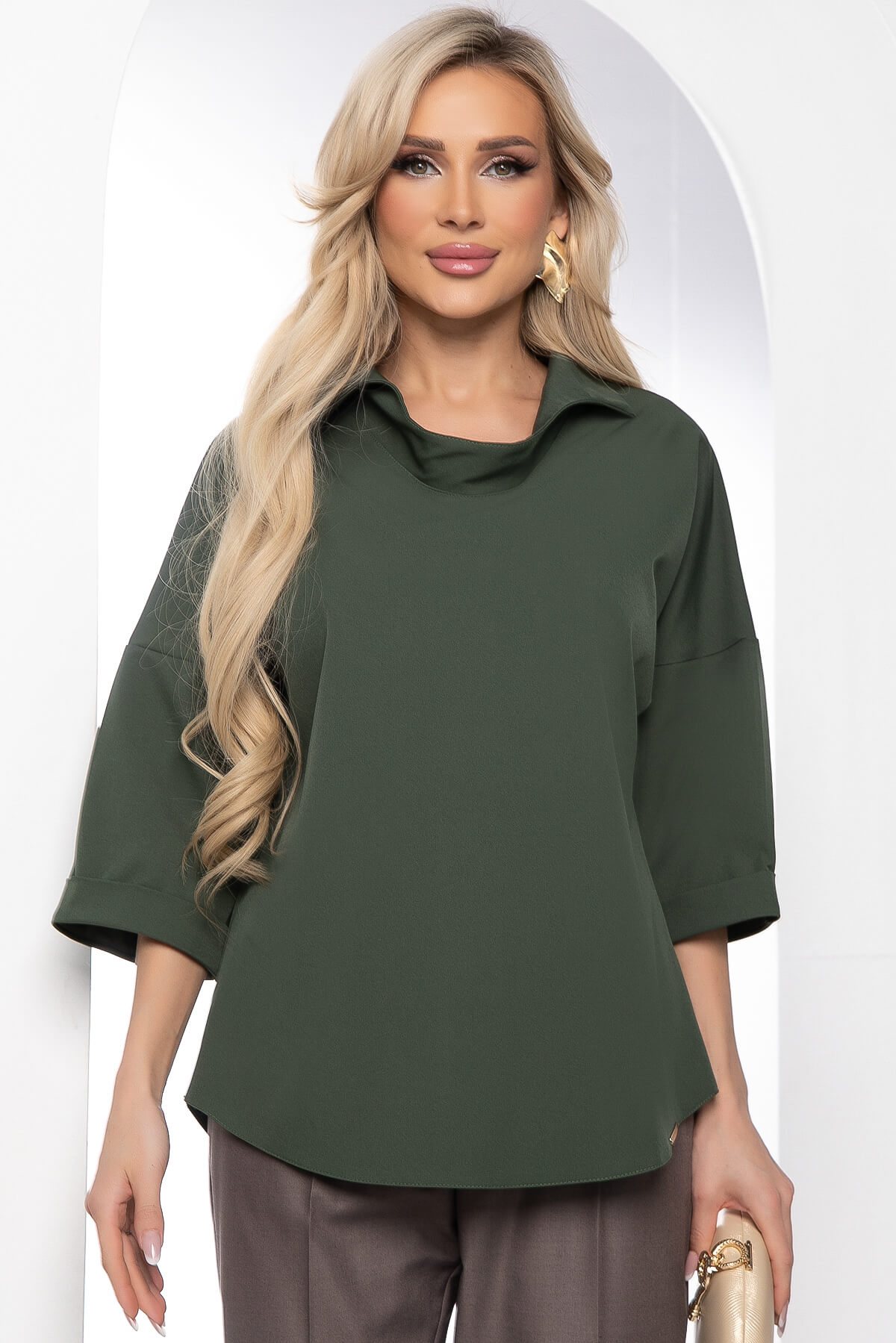 

Блуза женская LT Collection Аста хаки 52 RU, Аста