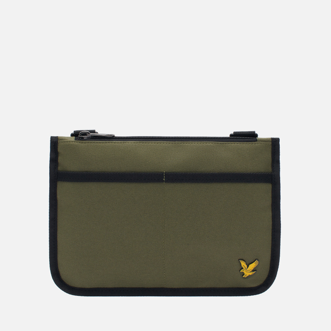 фото Сумка планшет унисекс lyle&scott flat pouch оливковая