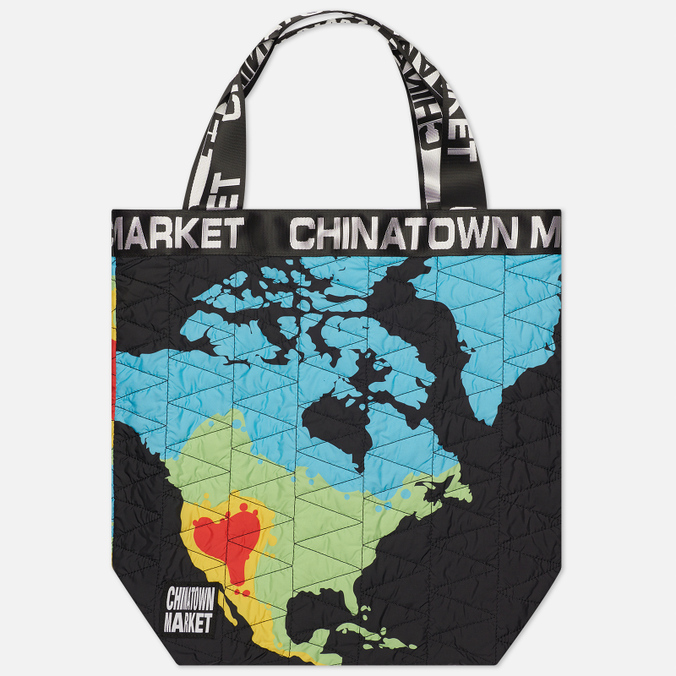 фото Сумка унисекс chinatown market global citizen heat map tote черная