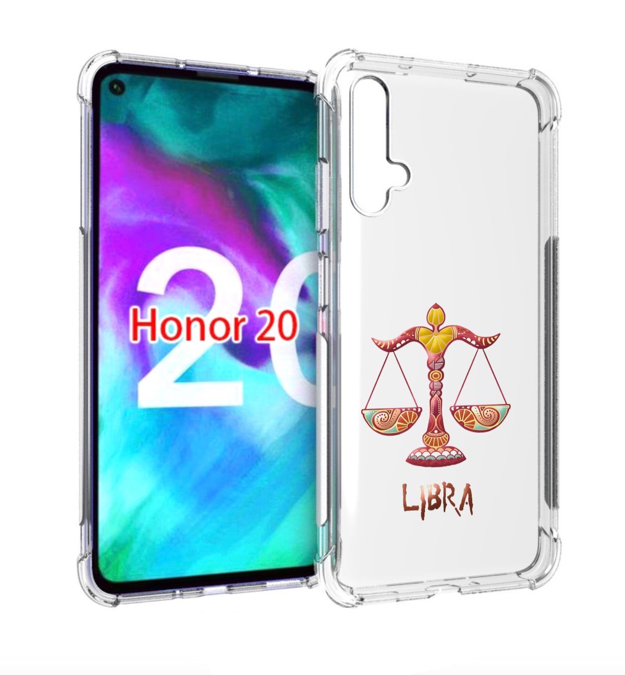 

Чехол бампер MyPads знак-зодиака-весы-8 для Honor 20 Honor, Прозрачный, Tocco