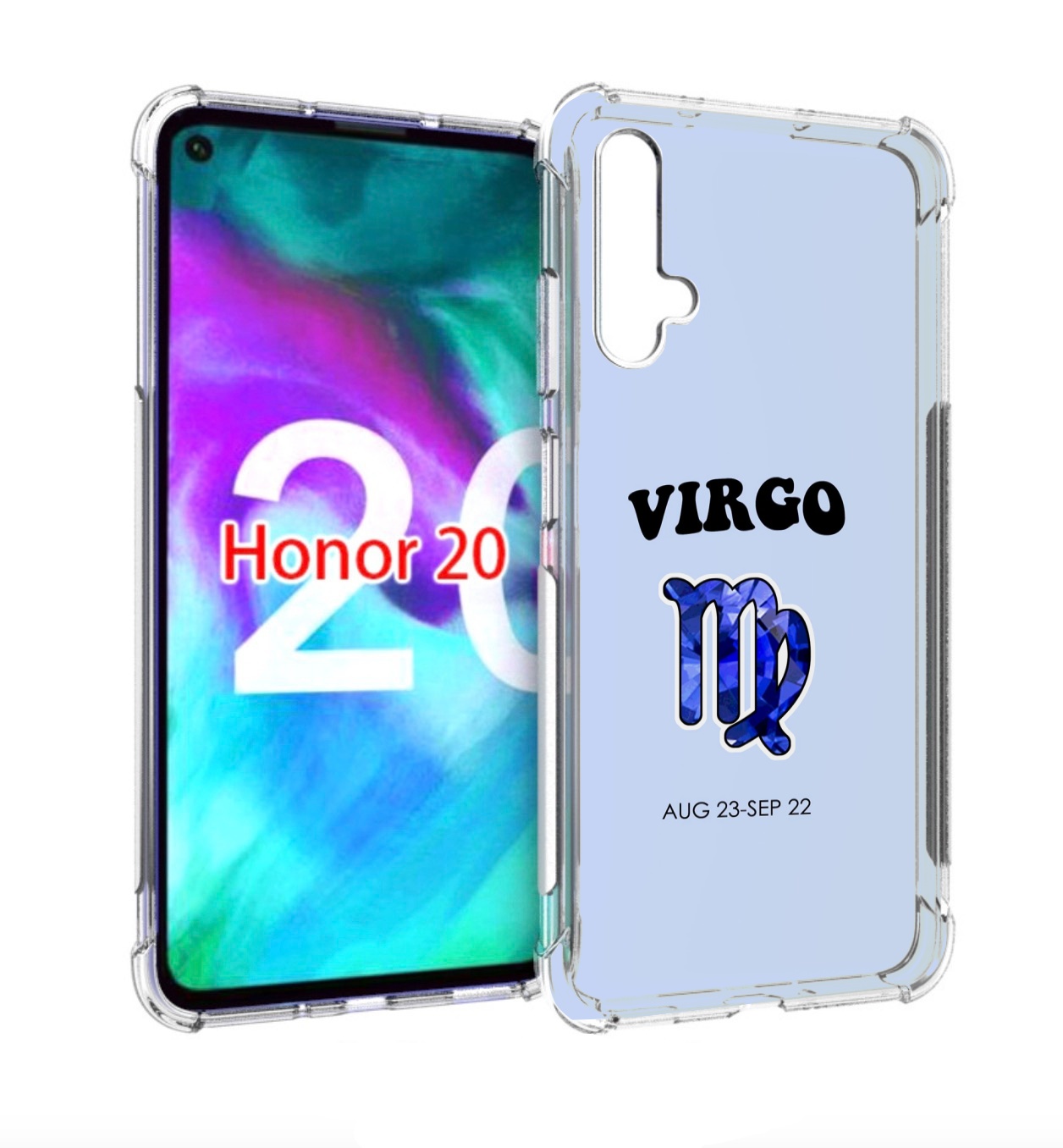 

Чехол бампер MyPads знак-зодиака-дева-1 для Honor 20 Honor, Прозрачный, Tocco